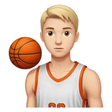 Basketballer missing a shot sticker