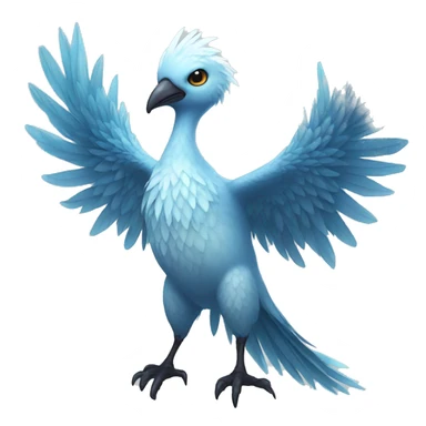 Fantasy ice bird full body sticker