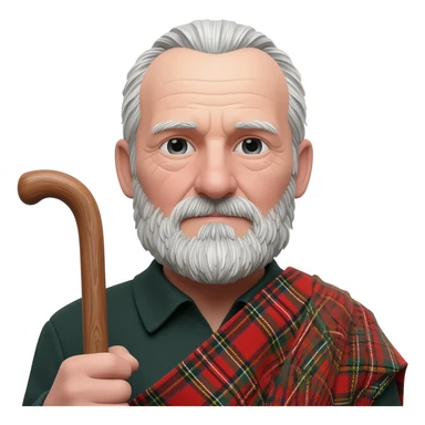 Older man In a Kilt sticker