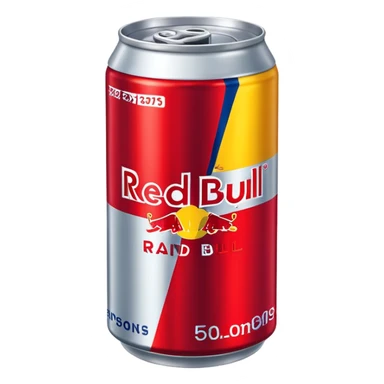 Vit redbull sticker