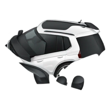 White Vw tiguan r line 2020 with black rims sticker