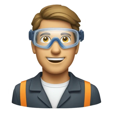 A pair of safety goggles, typically clear with a sturdy frame, used for protection while working sticker