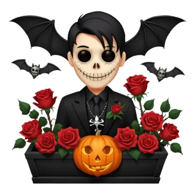 Chris motionless  🕸🦇🎃🥀⚰️🖤🪦🎶🎤☺️ sticker