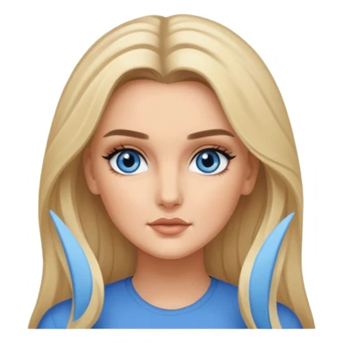 Perrie Edwards with long blonde hair sticker
