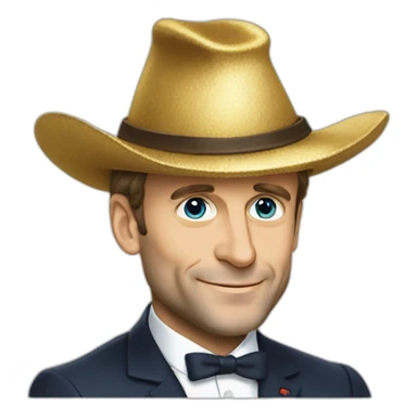 Emmanuel Macron chapeau sorcière sticker