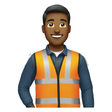 customer in a warehouse sticker