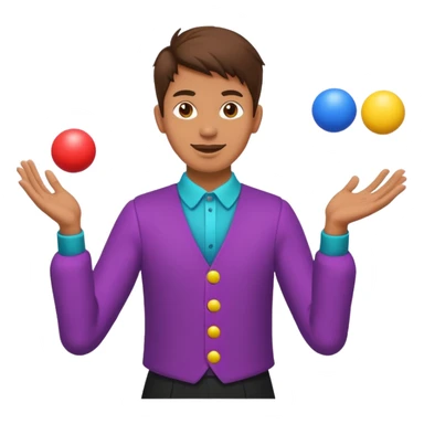 Juggler + balls sticker