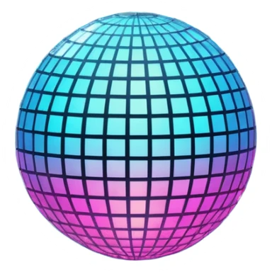 glowing disco ball sticker