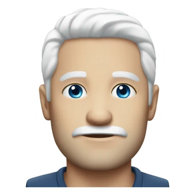 white hair blue eyes ma sticker