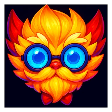 Arcane's Himerdinger emoji, more vibrant sticker
