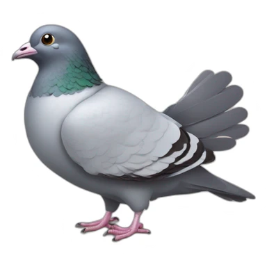 Pigeon sur cochon sticker