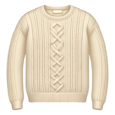 knitted vintage white sweater sticker