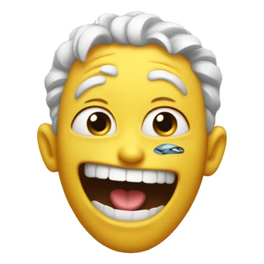 crazy smiley sticker