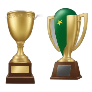 sri Lanka and Pakistan trophy sticker