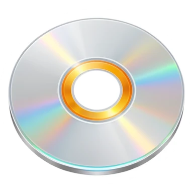 белый светящийся immortal effect CD-диск, no background sticker