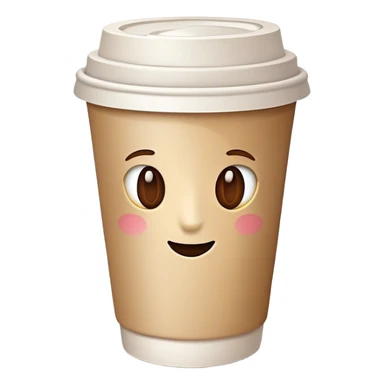 coffee paper cup sticker