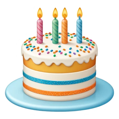 Birthday cake with “Casey” written on it sticker