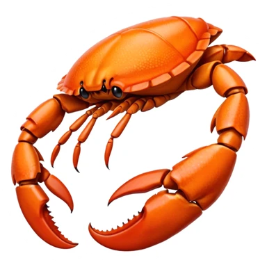 Crab left hand emoji sticker