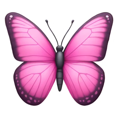 Pink butterfly sticker