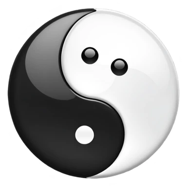 Yin yang emoji sticker