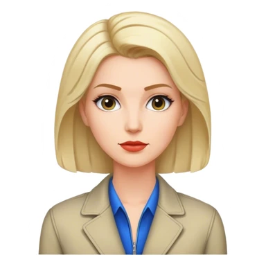 white conservative woman in jacket sticker