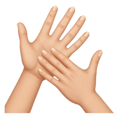 Two people's fingers touching  sticker