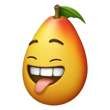 Farting, laughing mango  sticker