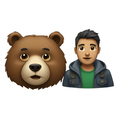 Bear and viski sticker