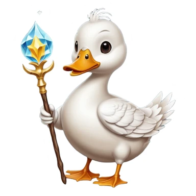 Duck holding magic staff






 sticker