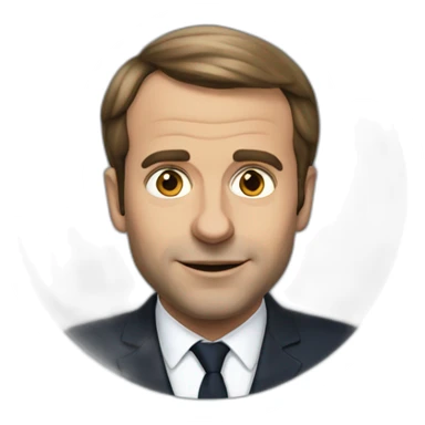 emanuel macron crote sticker