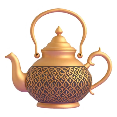 Moroccan metal teapot sticker