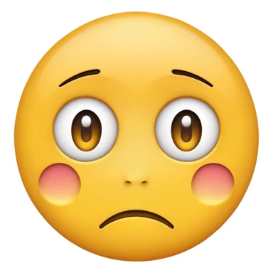 Sad emoji with eyes pleading emoji sticker