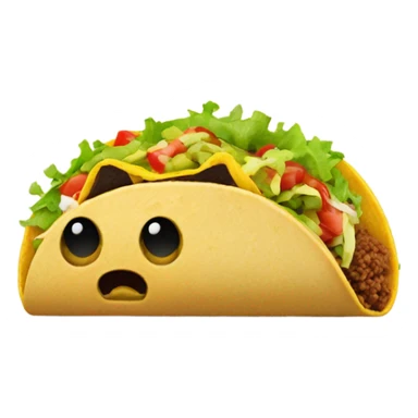 taco split in half sticker