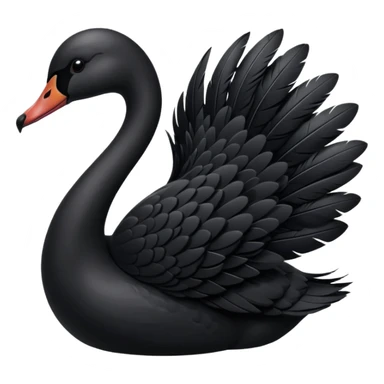 Black swan emoji sticker