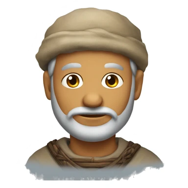 Inhabitant of an old medieval village sticker