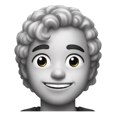 smiling boy in greyscale charli xcx  sticker