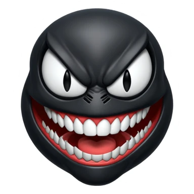 Venom face from a gba game and Remove the teeth sticker