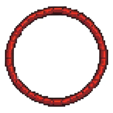 pixel art no symbol with red circle slash sticker