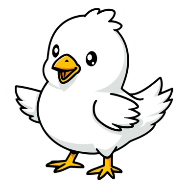Tiny chicken  sticker