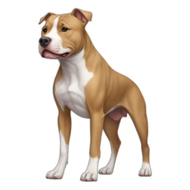 Dog-american-pit-bull-terrier-full-height sticker