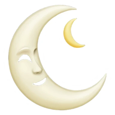 Genarate me a emoji of Dark mode moon in  sticker