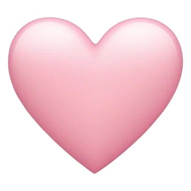 light pink heart sticker