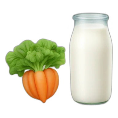 milk and vegetable sticker