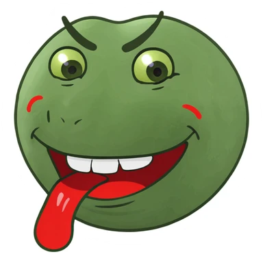 Laughing emoji with red tears sticker