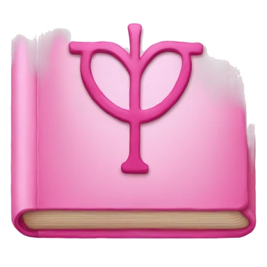 Pink bible emoji sticker