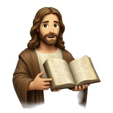 jesus christ with bible sticker