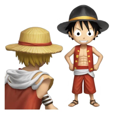 Luffy Vs Ussop sticker