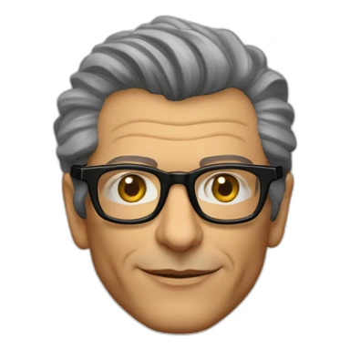 Jeff goldblum innovation consultant wearing glasses sticker
