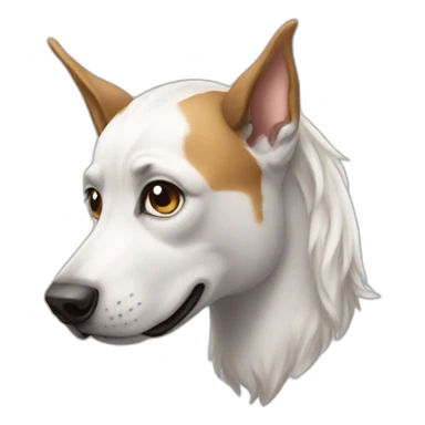 Chien sur une licorne sticker