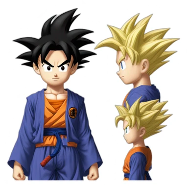 the fusion of son goku and trunks sticker